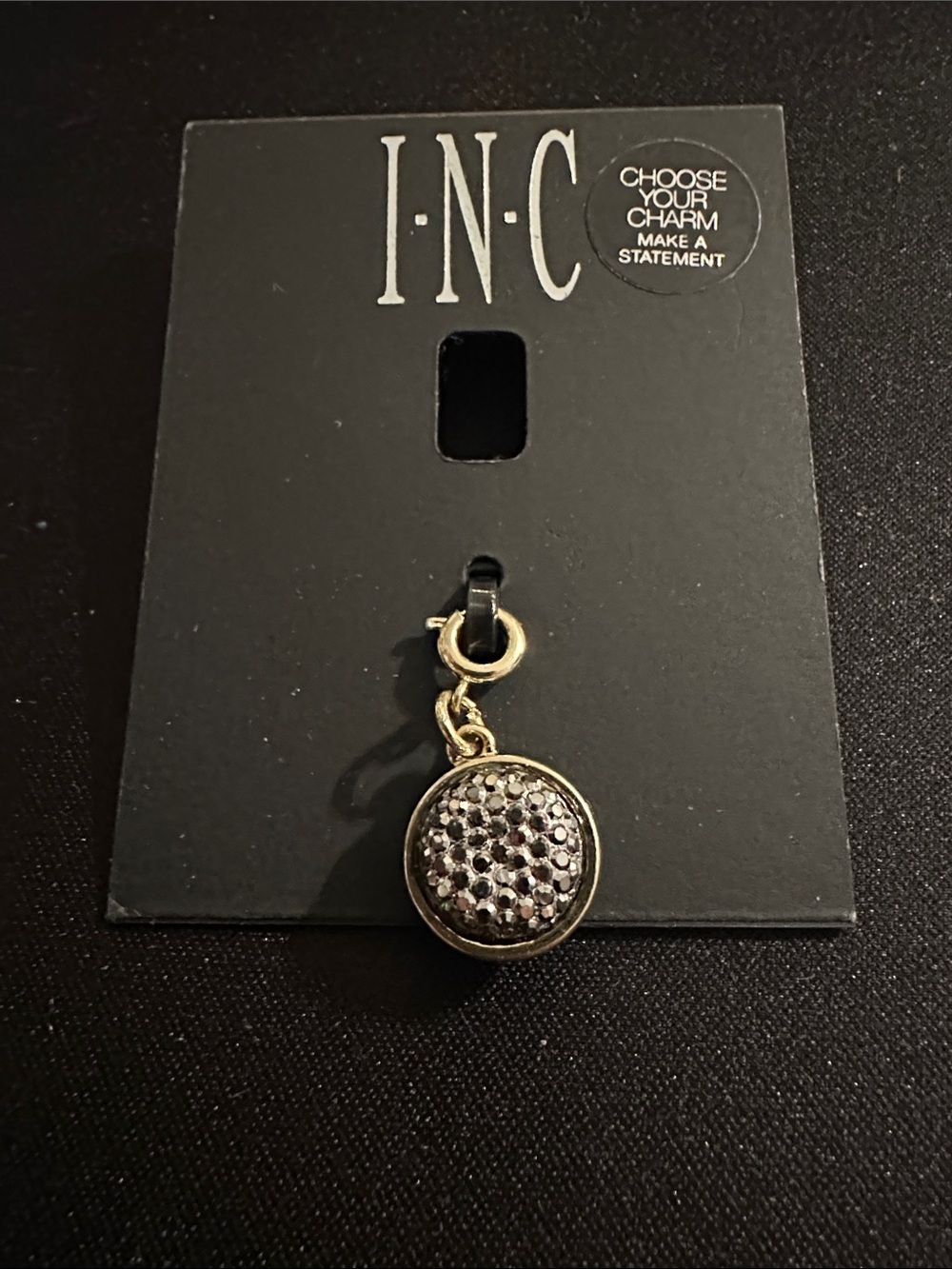 INC Gold-Tone Pavé Round Charm
#93